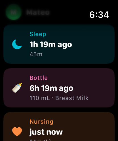 Watch dashboard